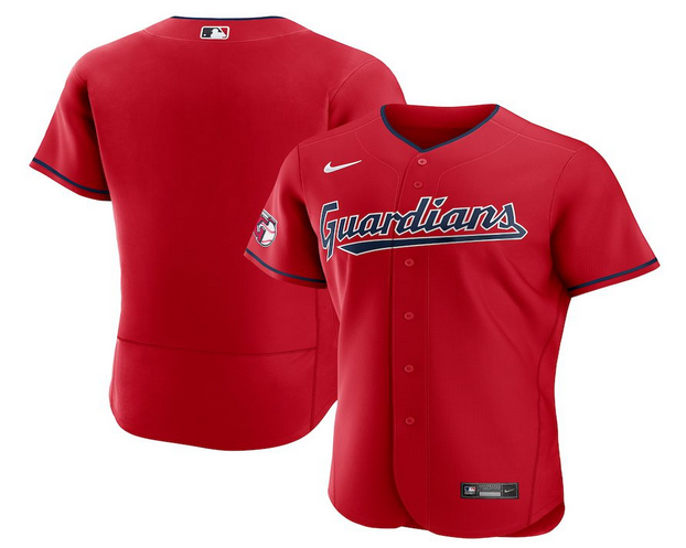 Men Custom Cleveland Guardians Nike Red Alternate Authentic Team MLB Jersey->women mlb jersey->Women Jersey